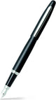 Penna stilografica Sheaffer - vfm e9405 - f - nichelata nera opaca - sf-e0940543