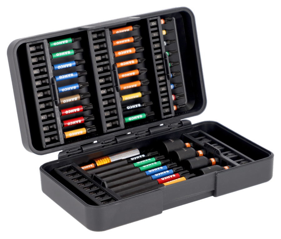 Set di punte a percussione Bahco 1 4 40 pezzi (colore)