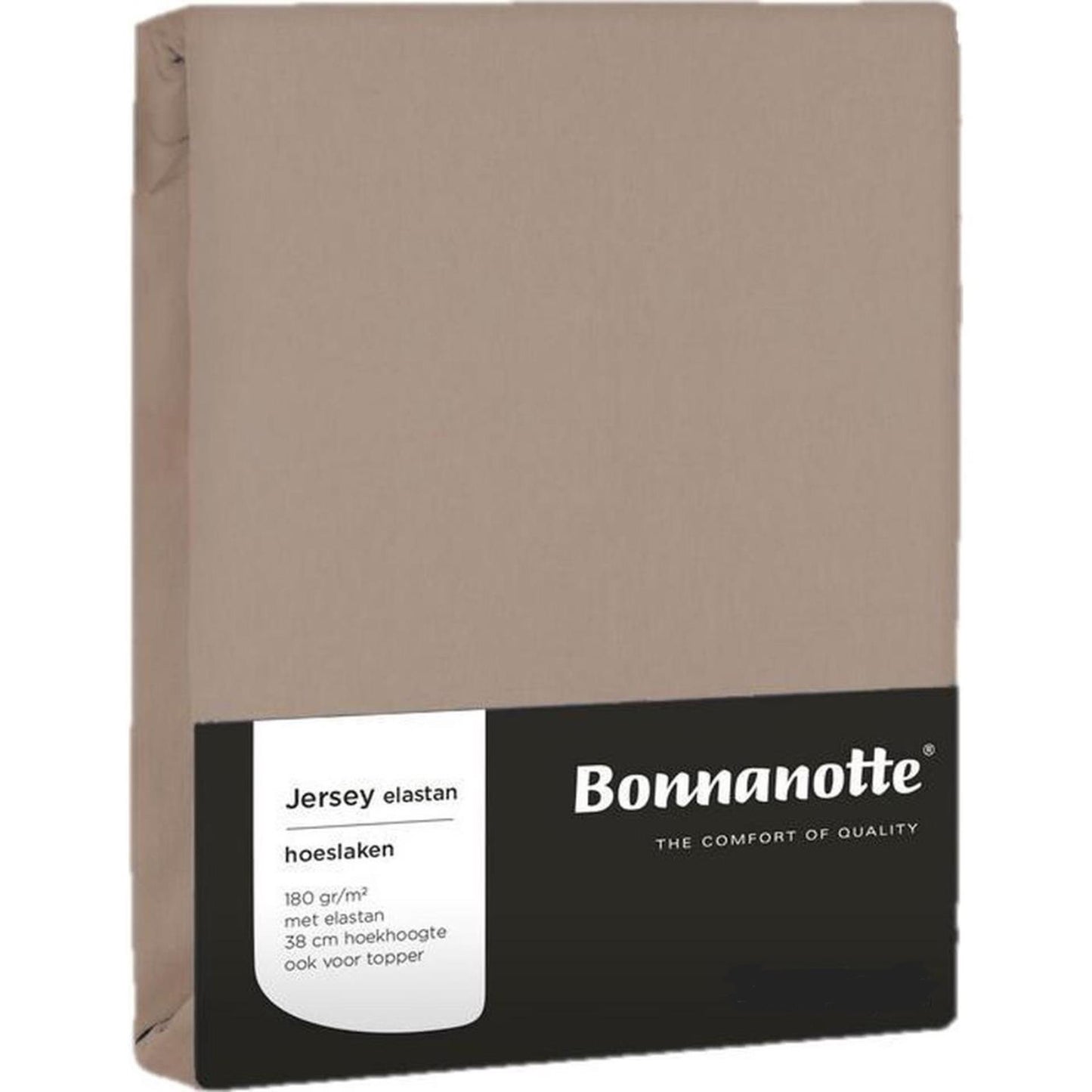 Bonnanotte lenzuolo con angoli jersey ciottolo 90x200 cm