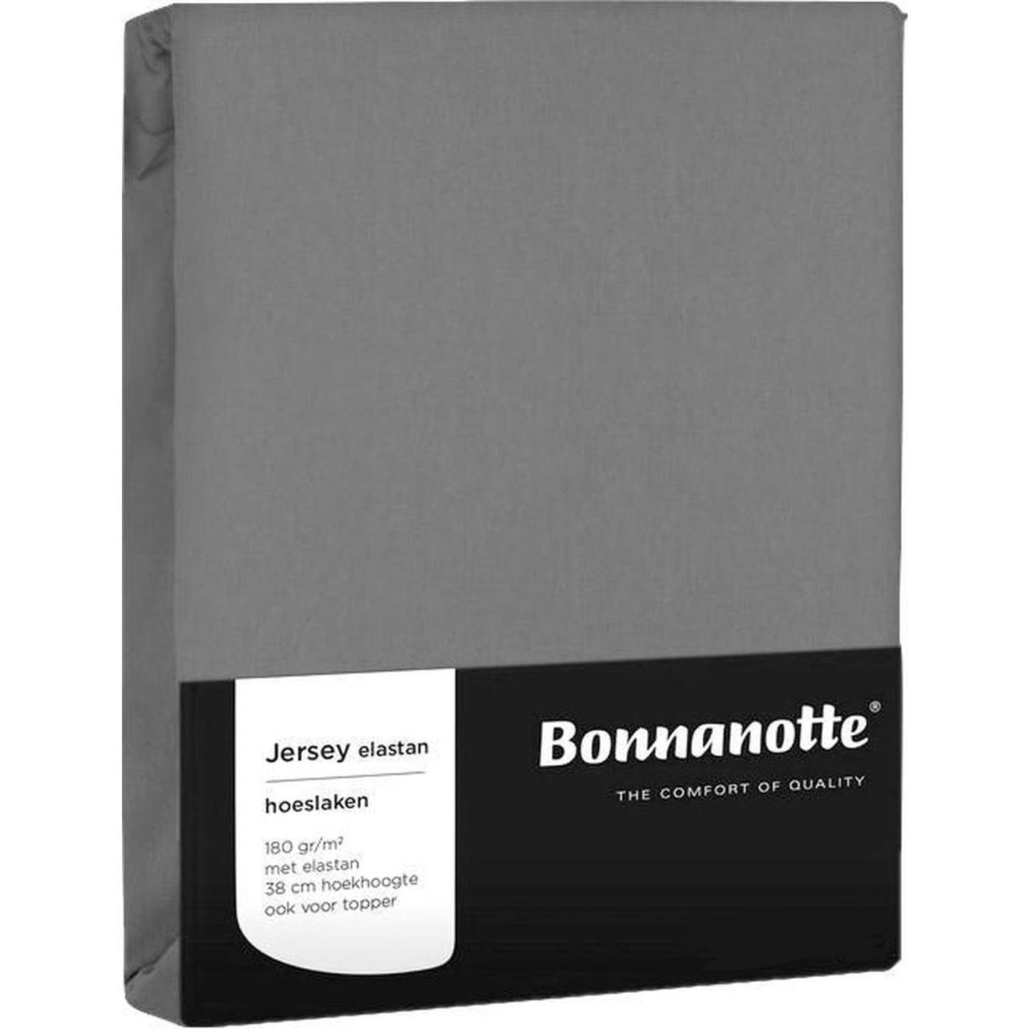 Bonnanotte sábana bajera jersey gris medio 90x200cm