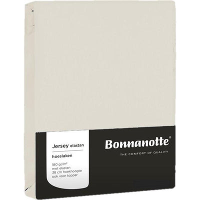 Bonnanotte lenzuolo con angoli in jersey bianco sporco 90x200 cm