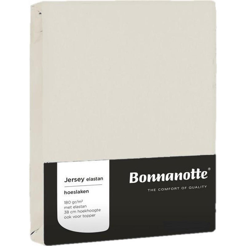 Bonnanotte hoeslaken jersey off white 90x200cm