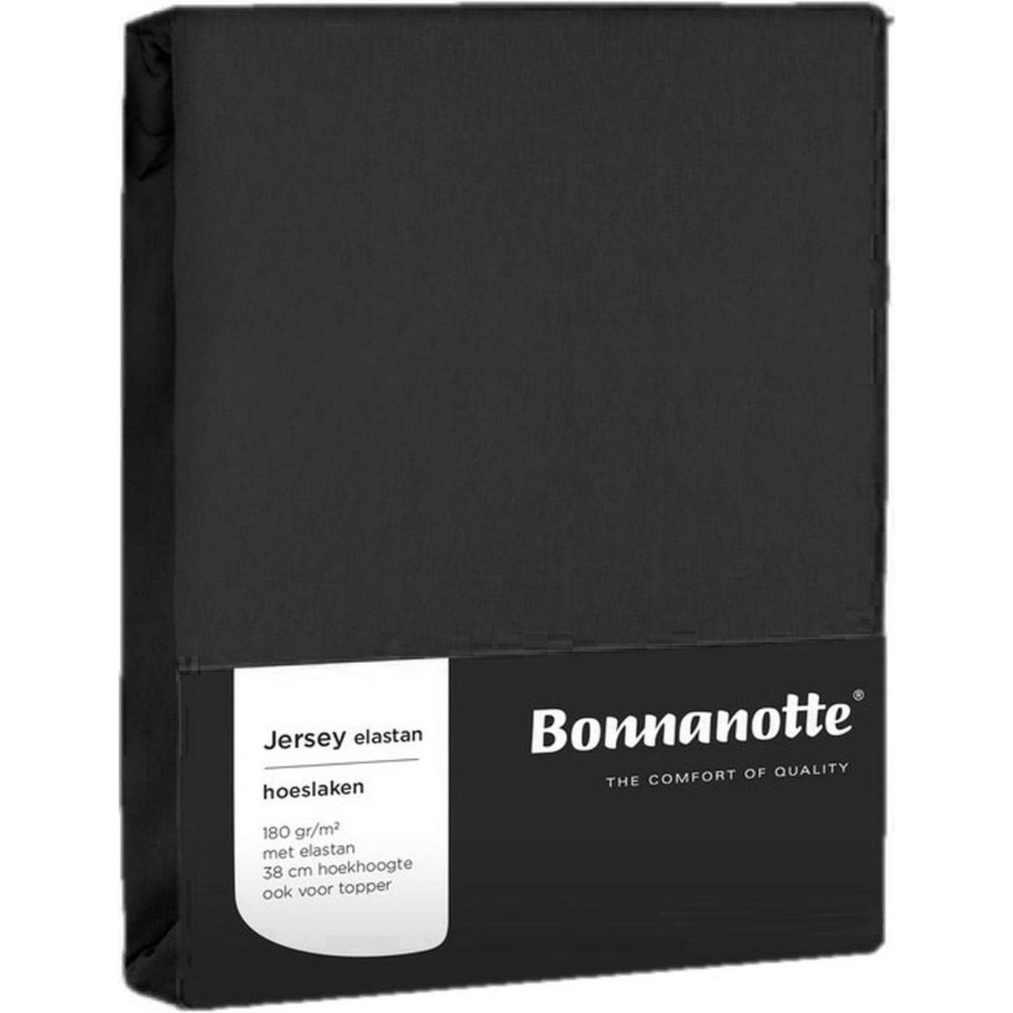 Bonnanotte lenzuolo con angoli jersey nero 90x200 cm