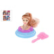 Glamour kappop con spazzola per capelli, 9 cm
