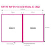 Papel DNP DSRX1HS-4X6P 2 Rollo � 700 St. 10x15 perforado para DS-RX1HS