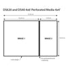 DNP Paper 2 Roll � 400 St. 10x15 Perforato a 10x10 cm per DS620