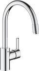 Rubinetto cucina Grohe Quickfix Feel monoforo con mousseur estraibile cromo