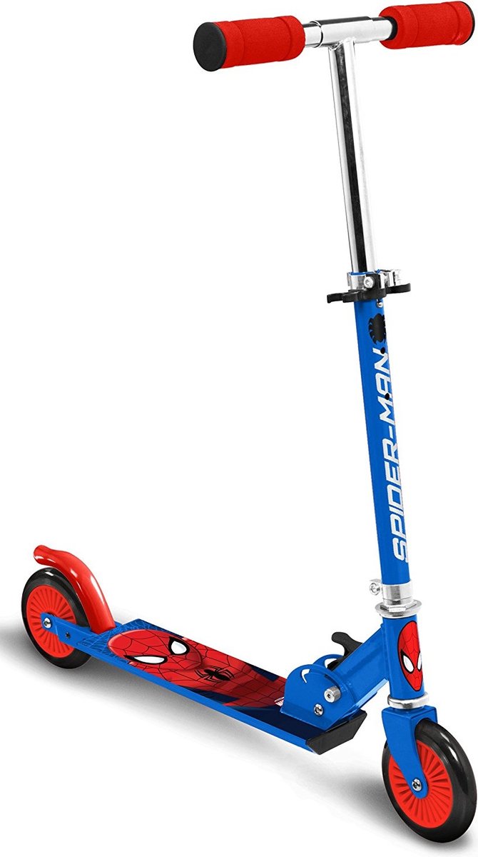 Marvel Spider-Man a 2 ruote Kinterstep Fep Blue Rosso