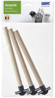 Savic 3 wooden perches with holders - 1 pc