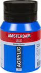 Barattolo di vernice acrilica serie standard Amsterdam da 500 ml blu cobalto (oltremare) 512