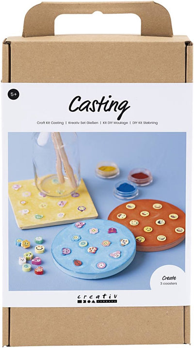 Set hobby Creative Company Casting, piastrelle, blu, rosso, giallo, 1 scatola