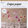 Creativ company hobbyset crepepapier bloem pastelkleuren
