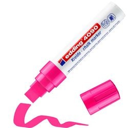 Rotulador de ventana edding 4090 con forma de cincel, punta de 4-15 mm, rosa neón