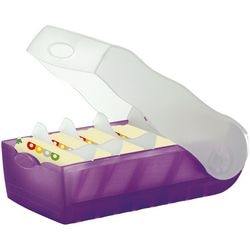 Portacarte in plastica Han traslucido viola a8