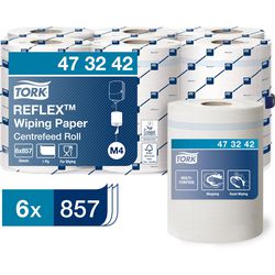 Tork reflex midi rotolo 1 strato bianco (6x 300 m)