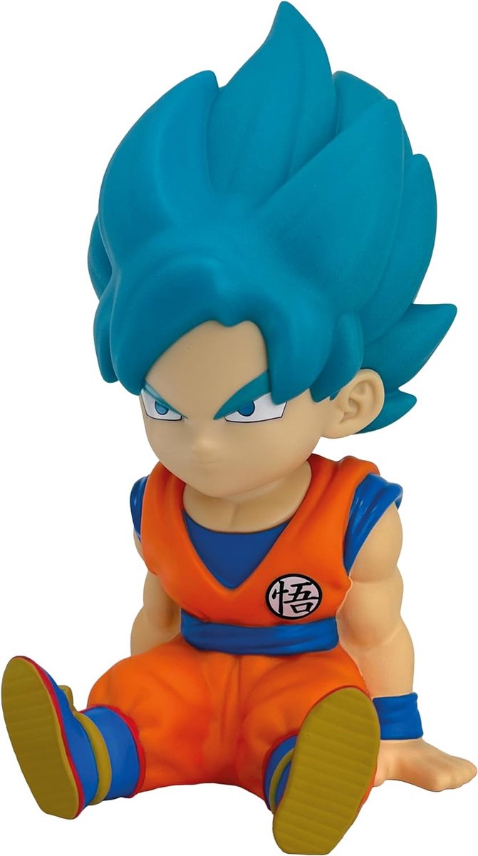 Plastoy - dragon ball - hucha son goku super saiyan azul