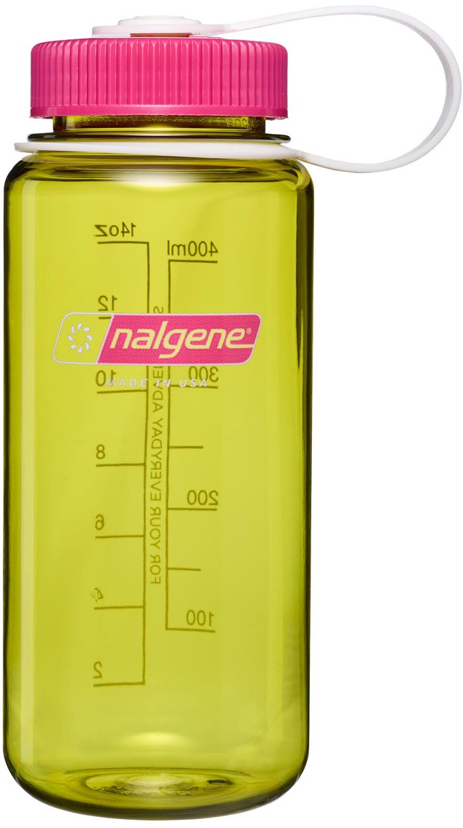 Nalgene - wide-mouth bottle - drinkfles - waterfles - 500ml - endive w fuchsia purple sustain nieuw!