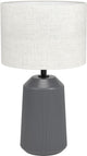 Lampada da tavolo Eglo capalbio - e27 - 41 cm - colore grigio sabbia - ceramica