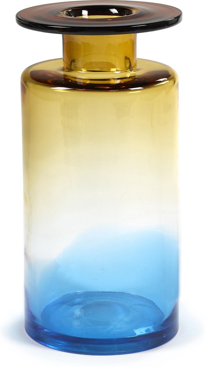Serax - marie michielssen wind fire - vaso l - ambra blu - 18 ø - h 40cm - 6,50 kg