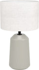 Lampada da tavolo Eglo capalbio - e27 - 41 cm - colore bianco sabbia - ceramica