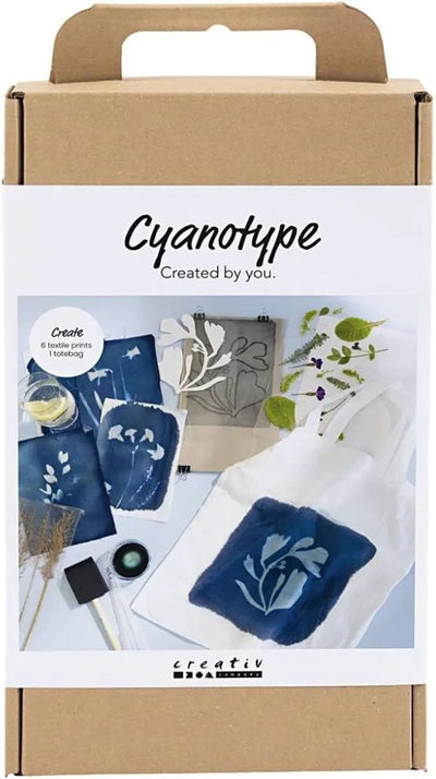 Set hobby Creative Company, cianotipia, tessuto, blu, 1 scatola