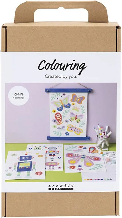 Set hobby Creative Company colori, farfalla e robot, colori allegri, 1 scatola