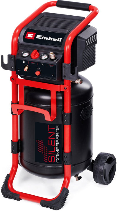 Einhell electric compressor te-ac 270 50 silent - 1650 w - 10 bar - 50 l tank - suction capacity: 270 l min - 70 db (quieter than normal compressors) - oil-free
