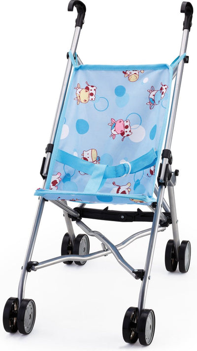 Bayer design - doll buggy - blue with cows