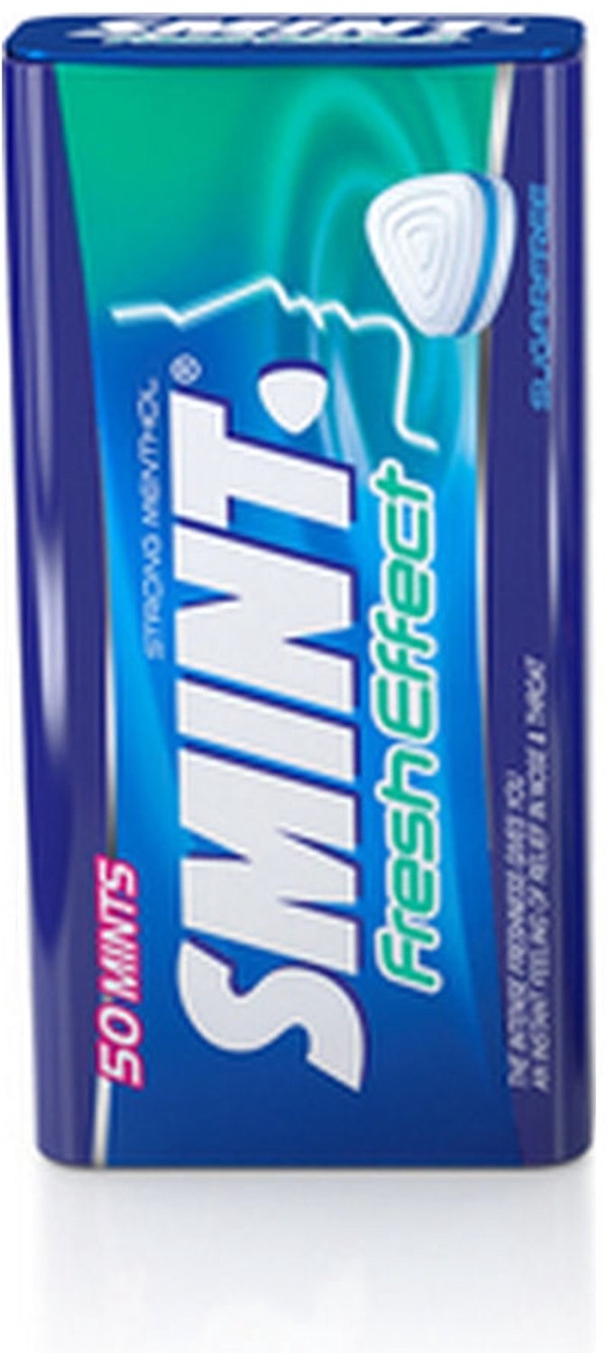 Smint fresh effect strong menthol tin (12x 35gr)