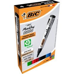 Pennarello indelebile bic 2000 largo 1,7 mm rotondo assortito