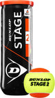 Pelotas de tenis Dunlop stage 2 - amarillo naranja - 3 piezas