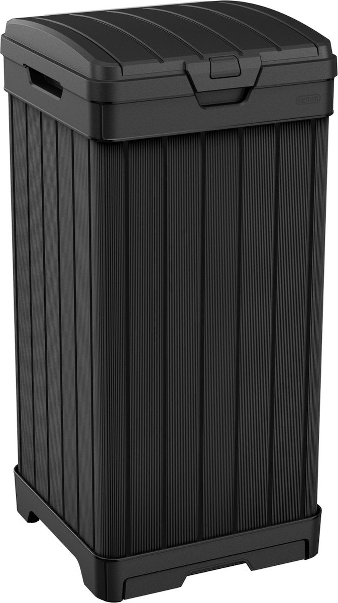 Curver keter baltimore - prullenbak 125 liter - hoogte: 87,4 cm - zwart