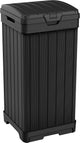 Curver keter baltimore - prullenbak 125 liter - hoogte: 87,4 cm - zwart