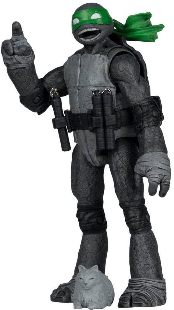 Mcfarlane giocattoli adolescenti tartarughe ninja mutanti page punchers action figure Michelangelo (nero bianco verde) (edizione platino rosso) action figure da 13 cm