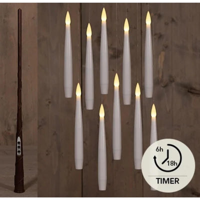 Anna's collection velas flotantes LED blancas set 10 h15cm