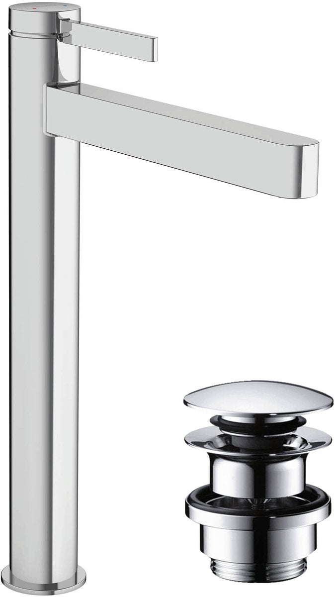 Hansgrohe finoris - miscelatore lavabo - comando monocomando - con piletta - 260mm - cromo