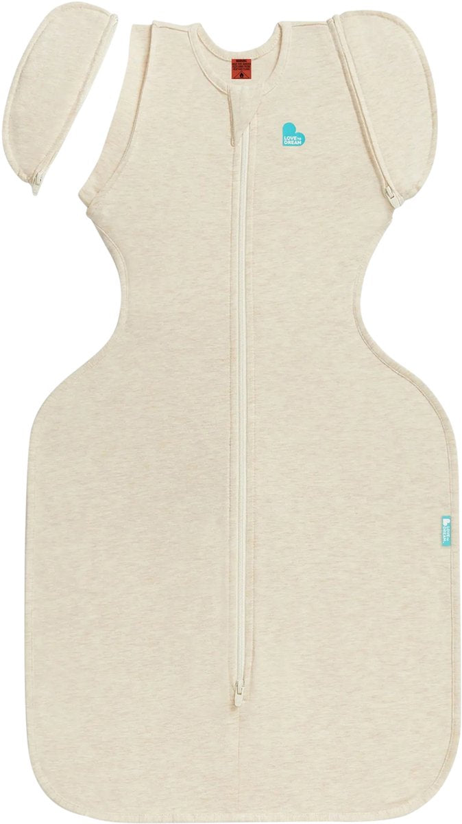 Love to dream ™ babyslaapzak swaddle up™ - inbakeren afbouwen - baby 6-9 maanden - 8.5-11 kg - all season - oatmeal
