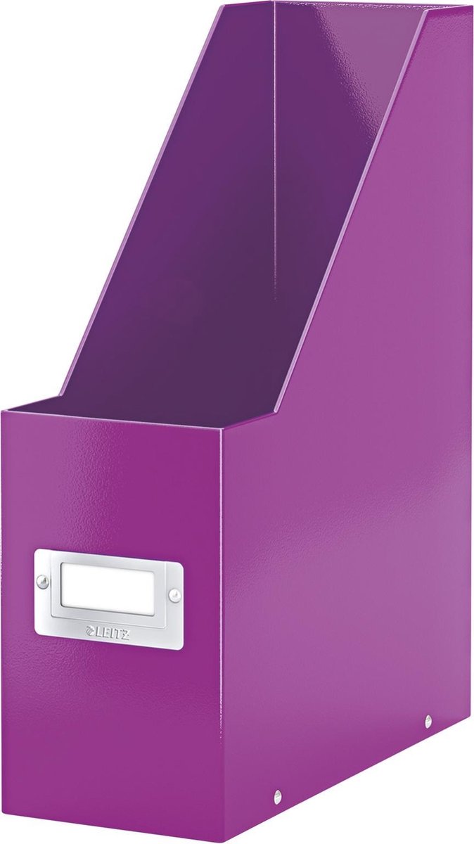 Cassetta per riviste Leitz click store wow - portariviste - 77% - cartone riciclato - 10,3 x 33 x 25,3 cm (LxAxP) - viola
