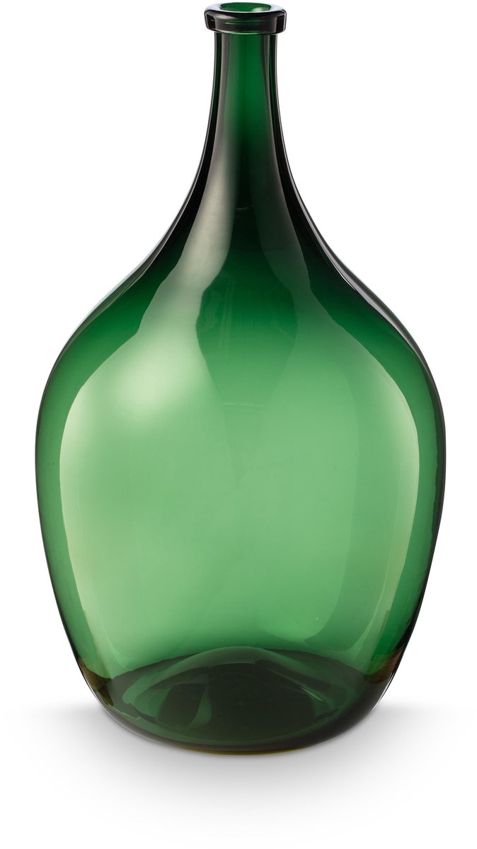 Vtwonen vaas - bloemenvaas van glas - groen - 31x52.2cm