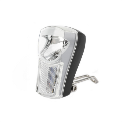 Ikzilight koplamp The Boss, 1 witte led 20LUX. incl bracket en batterijen (hangverpakking)