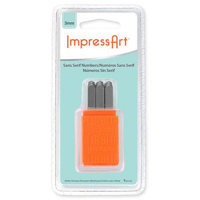 FRIBLI IMPRITTARTICO, FONT: SANS Serif, Dim 3 mm, 9 pezzo 1 set