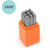FRIBLI IMPRITTARTICO, FONT: SANS Serif, Dim 3 mm, 9 pezzo 1 set