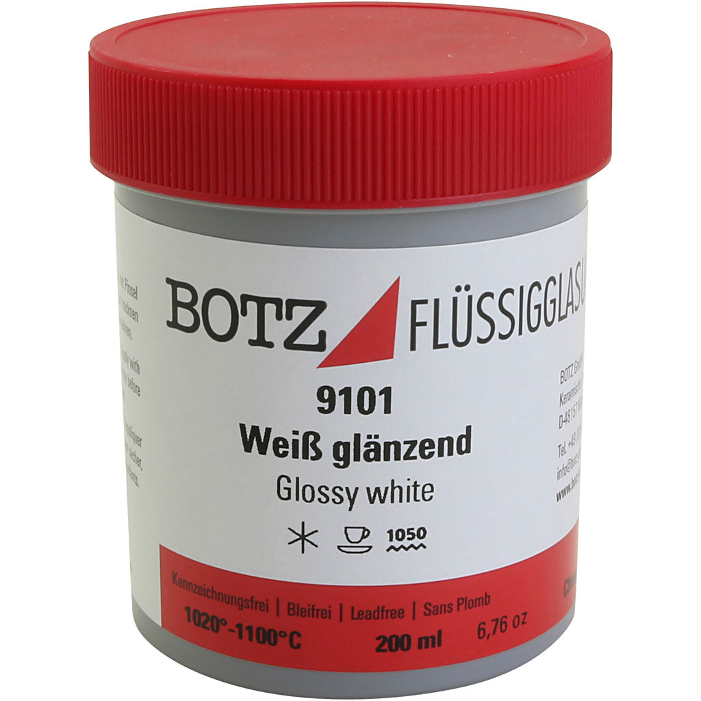 Glaze para arcilla, blanco, 200 ml 1 caja