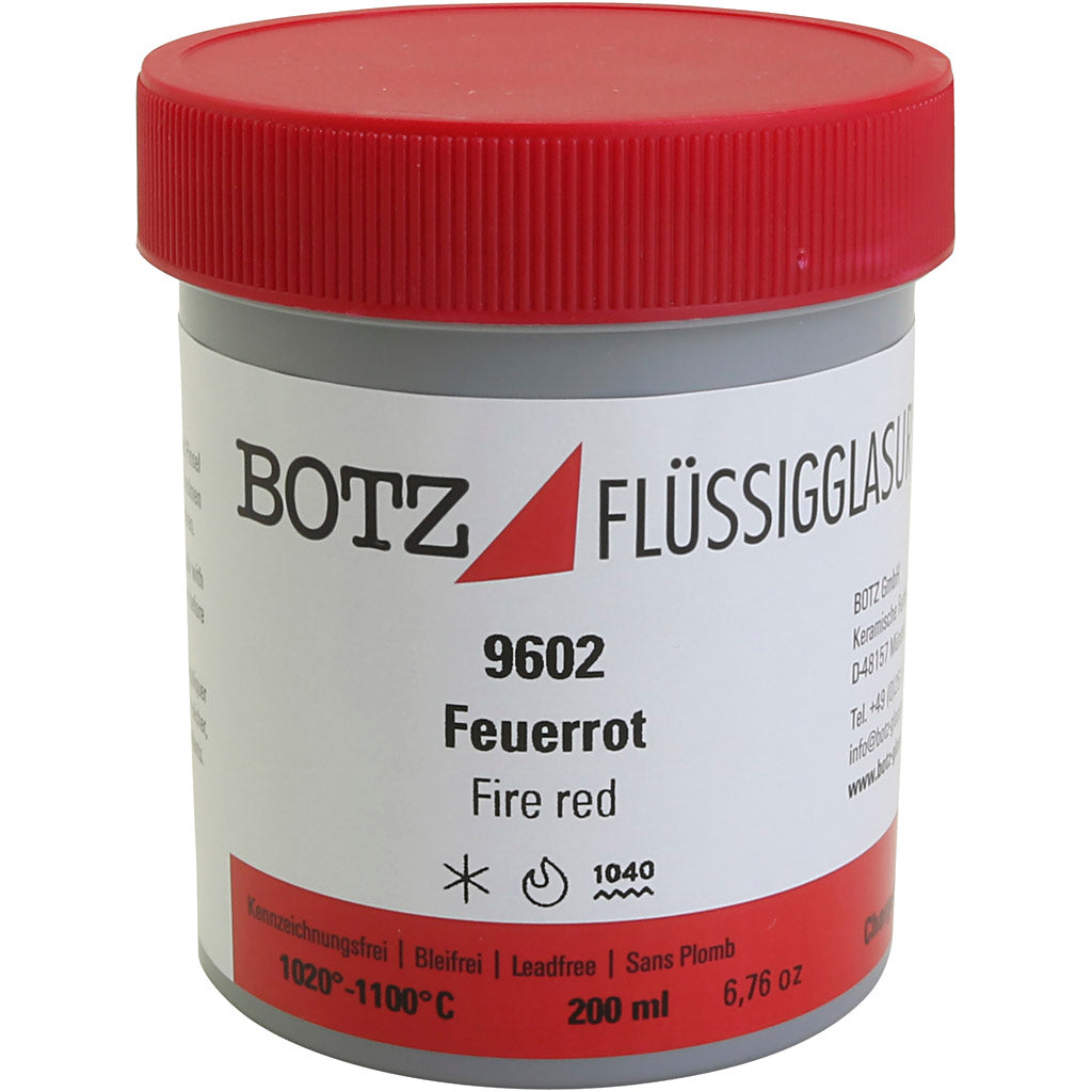 Glaze para arcilla, rojo, 200 ml 1 caja