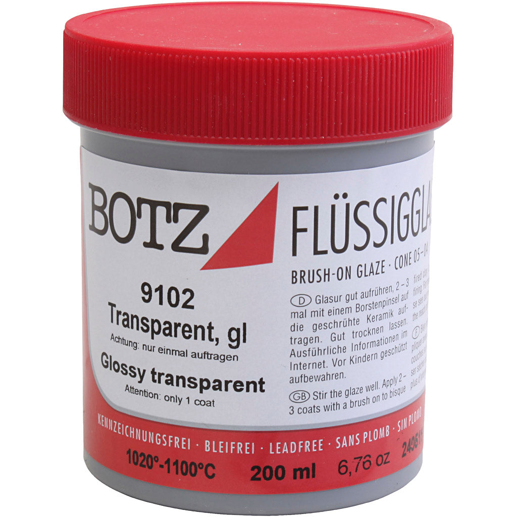 Glaze para arcilla, transparente, 200 ml 1 caja