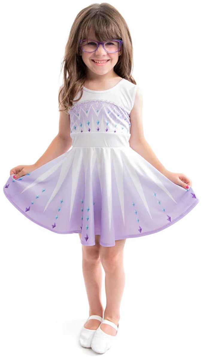Pequeñas aventuras - vestido giratorio de coronación de hielo – talla 128-134