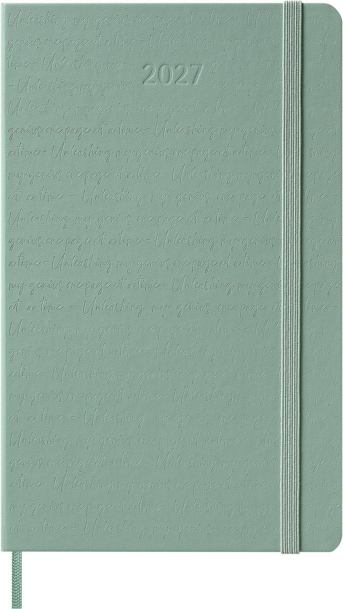 Moleskine 12 maanden agenda - 2027 - wekelijks - large - harde kaft - sage groen