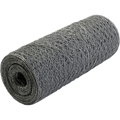 Alambre gallinero, A: 30 cm, medida del agujero 1,6 cm, grosor 0,7 mm, 30 m 1 rollo