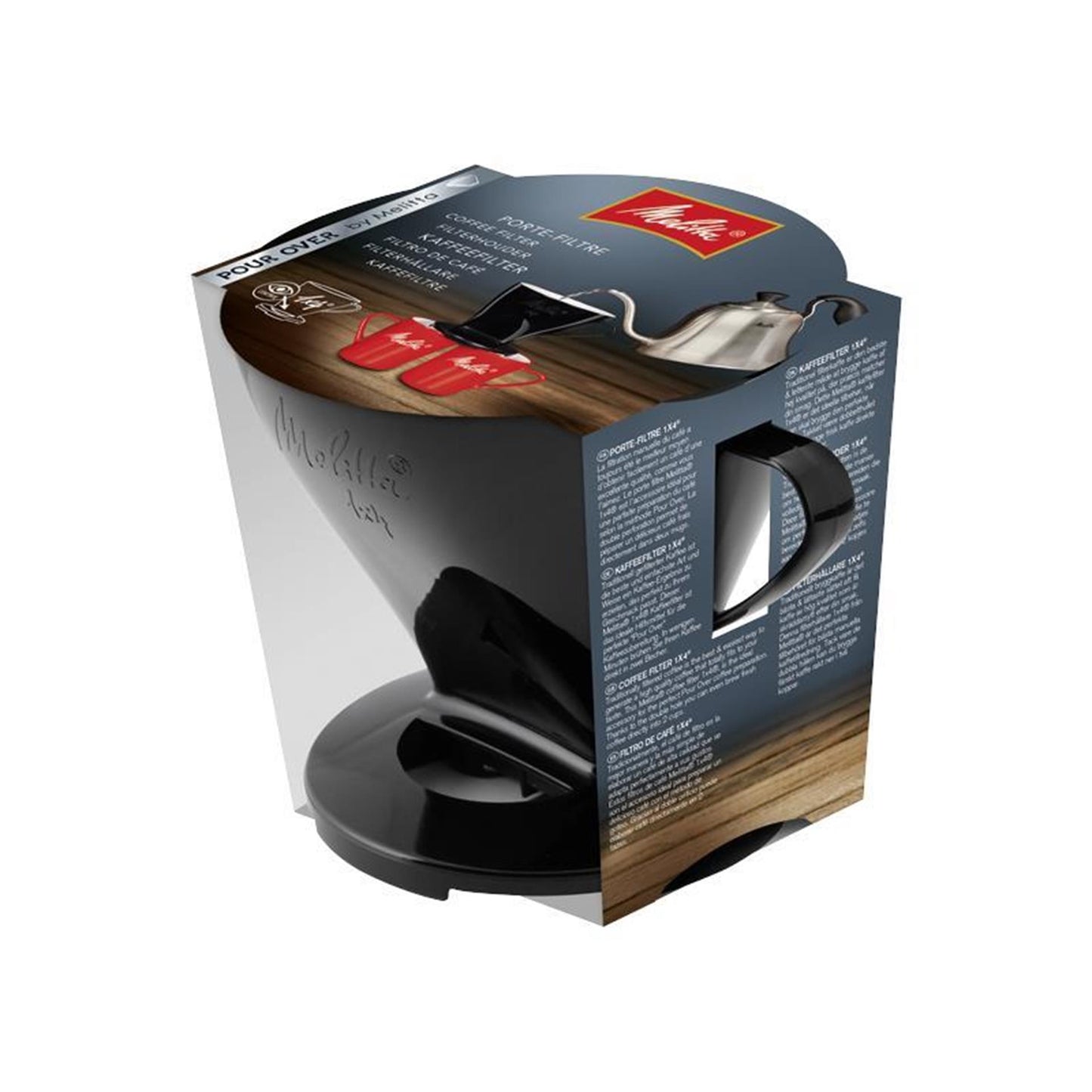 Filtro caffè Melitta nero 1x4