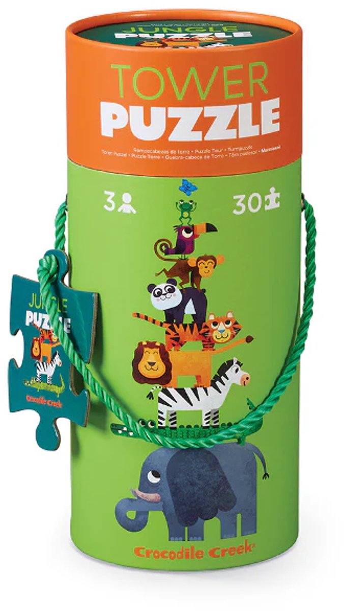 Puzzle giungla della torre di Crocodile Creek - 30 pezzi